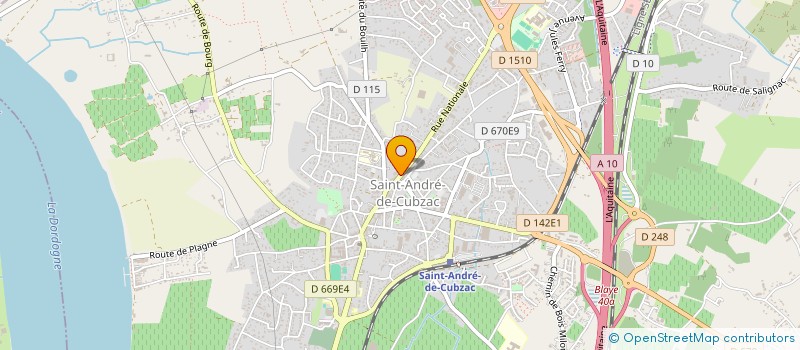localisation de l'entreprise NET 33 à SAINT-ANDRE-DE-CUBZAC