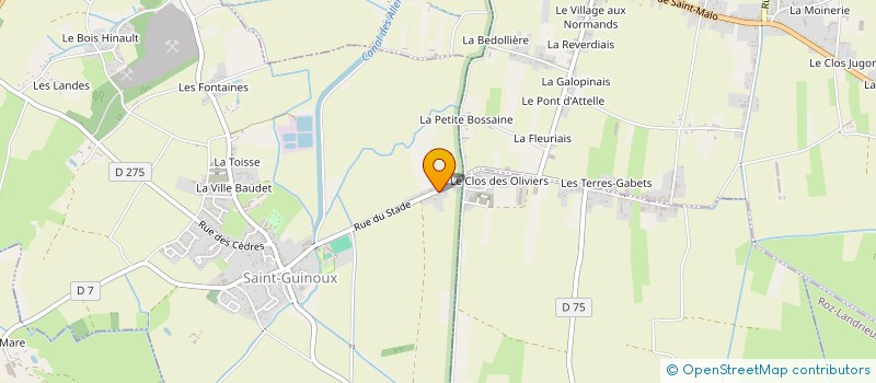 localisation de l'entreprise NET 35 à SAINT-GUINOUX