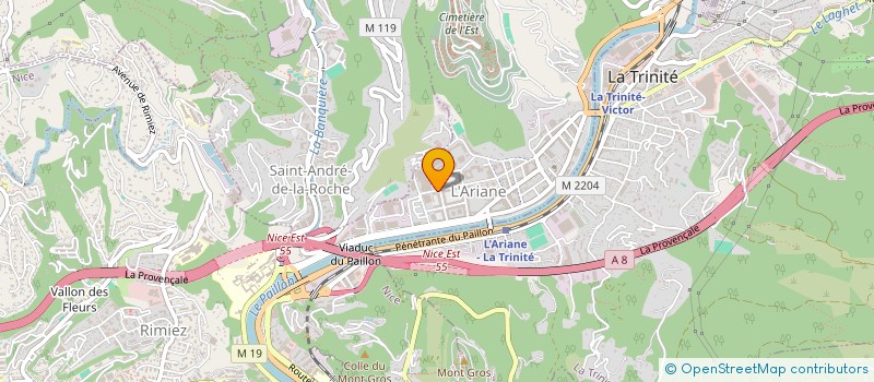 localisation de l'entreprise NET à NICE