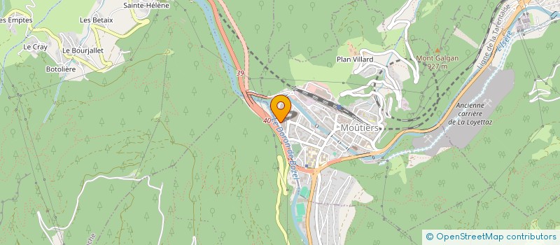 localisation de l'entreprise NET'ALP à MOUTIERS