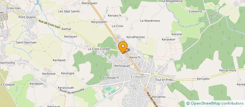 localisation de l'entreprise NET ATTITUDE  ERDEVEN