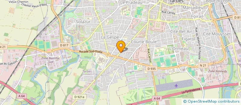 localisation de l'entreprise NET CANALISATION  TARBES