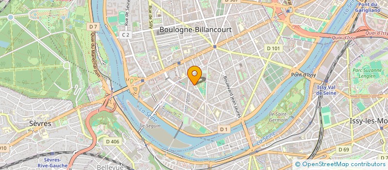 localisation de l'entreprise NET CLEAN à BOULOGNE-BILLANCOURT