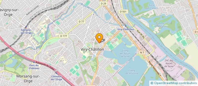localisation de l'entreprise NET & CLEAN à VIRY-CHATILLON