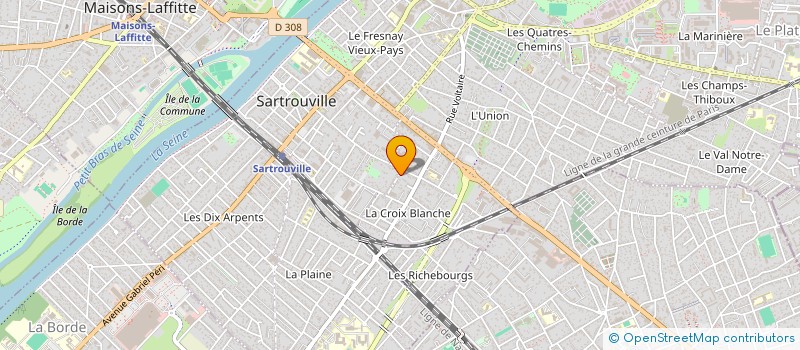 localisation de l'entreprise NET.COM à SARTROUVILLE