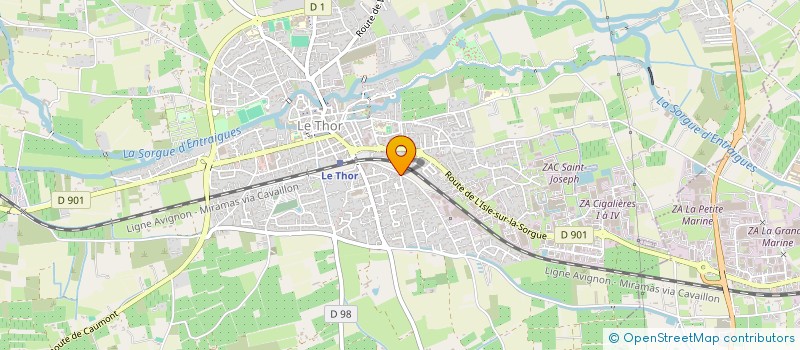 localisation de l'entreprise NET.COM  LE THOR