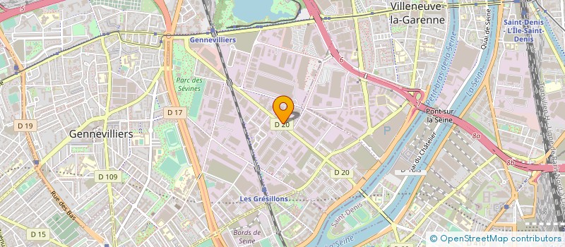 localisation de l'entreprise NET CONCEPTEURS à GENNEVILLIERS