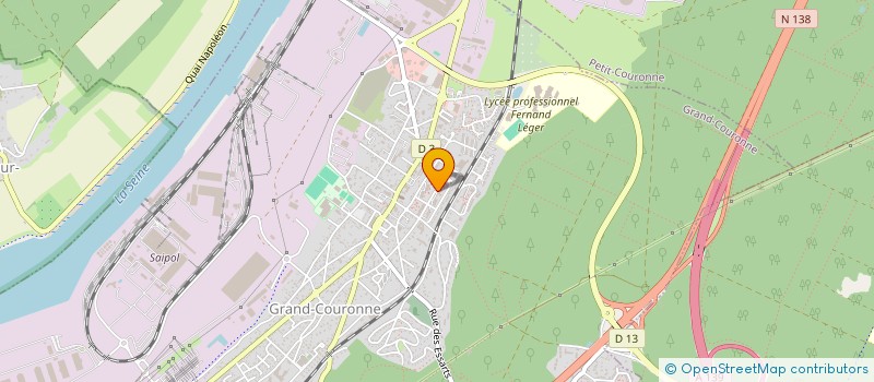 localisation de l'entreprise NET CONSTRUCTION à GRAND-COURONNE