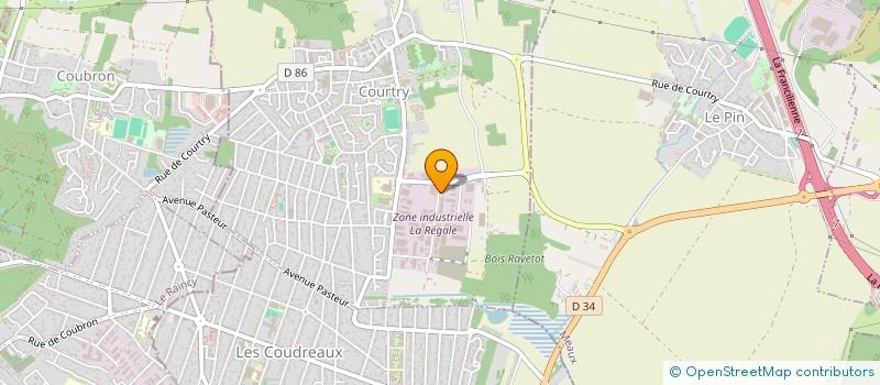 localisation de l'entreprise NET' CUV à COURTRY