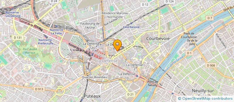localisation de l'entreprise NET DEFENSE à COURBEVOIE