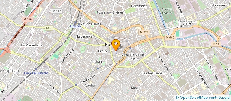 localisation de l'entreprise NET DISTRIB à ROUBAIX