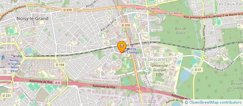 localisation de l'entreprise NET.DOC  NOISY-LE-GRAND