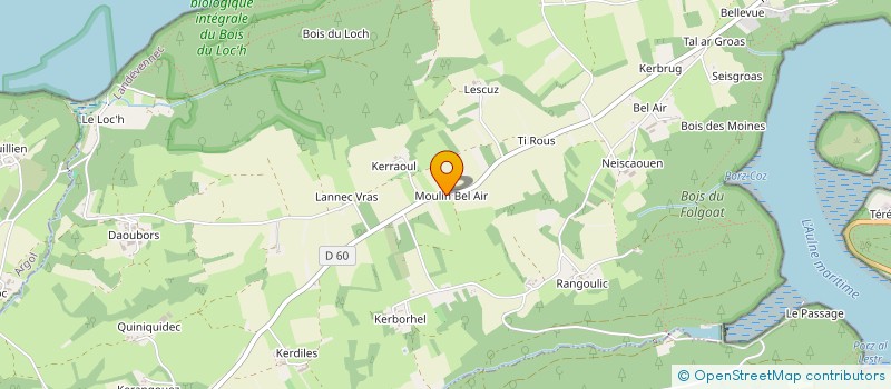 localisation de l'entreprise NET E-NOV'  LANDEVENNEC