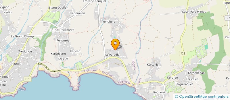 localisation de l'entreprise NET ECODRONE  TREGUNC