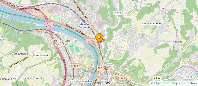 localisation de l'entreprise NET'ELIT à VIENNE