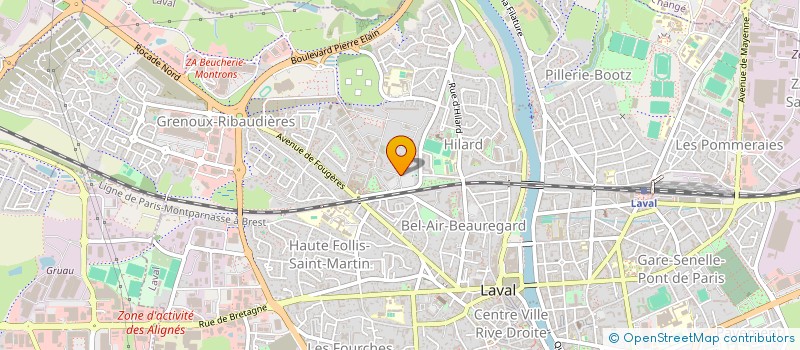 localisation de l'entreprise NET'ENTR@IDE à LAVAL