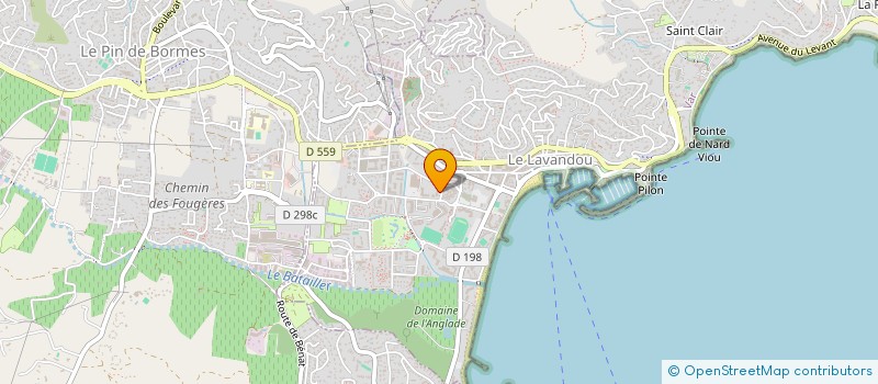 localisation de l'entreprise NET ENVIRONNEMENT SERVICES à LE LAVANDOU