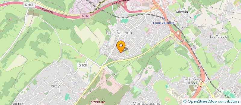 localisation de l'entreprise NET INFORMATIQUE EST  ECOLE VALENTIN