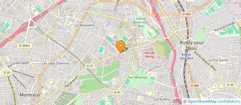 localisation de l'entreprise NET NETTOYAGE GENERAL& INDUSTRIEL DE PROPRETE ET MULTISERVICES à MONTREUIL