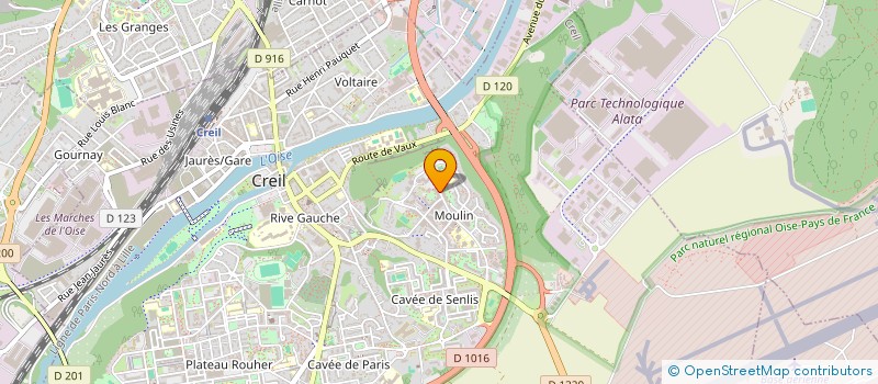 localisation de l'entreprise NET OPTIC  CREIL