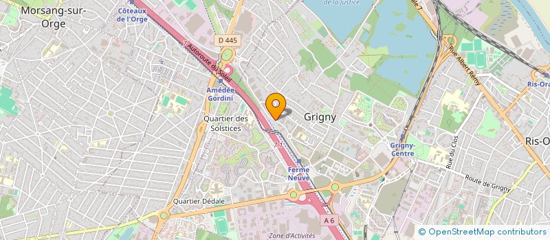localisation de l'entreprise NET OPTIQUE à GRIGNY