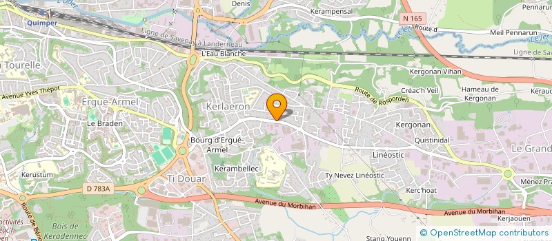 localisation de l'entreprise NET OUEST SERVICE à QUIMPER