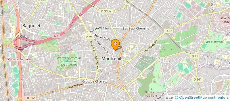 localisation de l'entreprise NET-PHONE à MONTREUIL