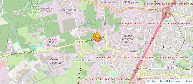 localisation de l'entreprise NET PLUS BORDEAUX à MERIGNAC