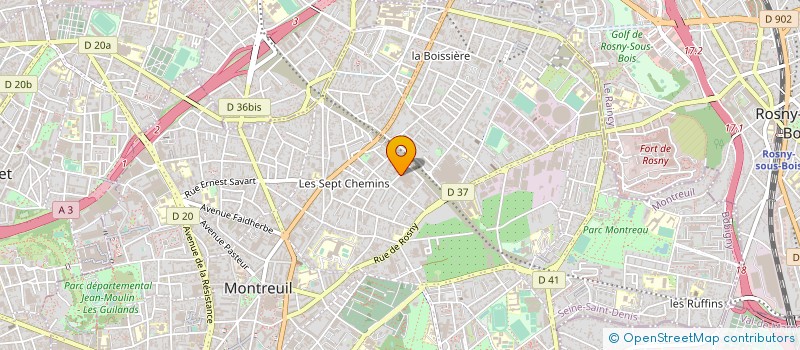localisation de l'entreprise NET PLUS PEINTURE à MONTREUIL