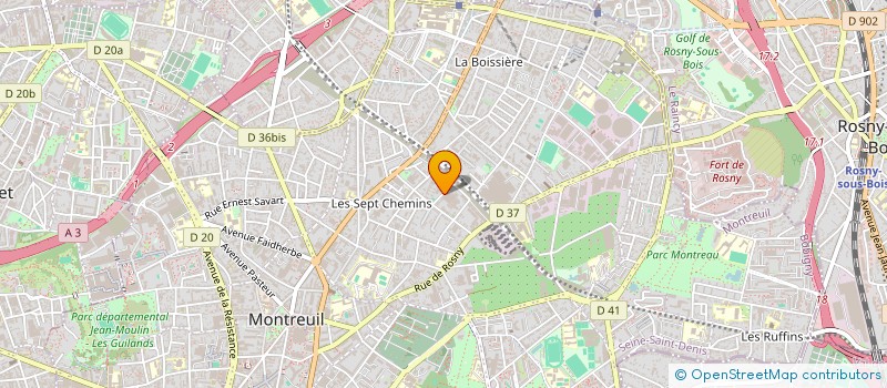localisation de l'entreprise NET PLUS SERVICES N.P.S à MONTREUIL