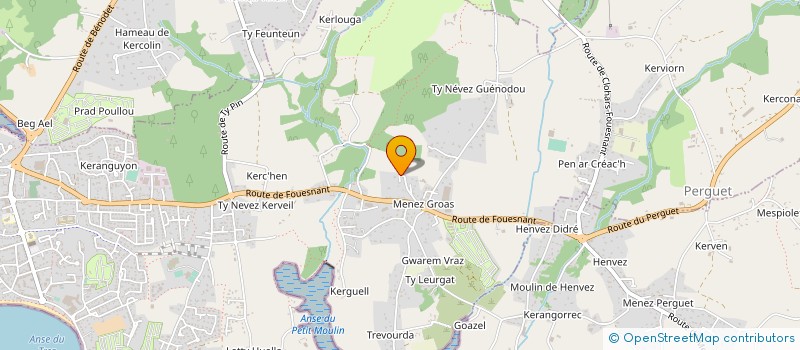 localisation de l'entreprise NET POWER  BENODET