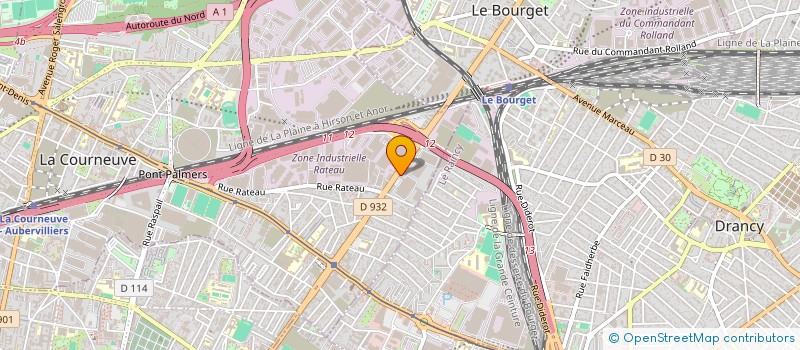 localisation de l'entreprise NET - PRO  LA COURNEUVE