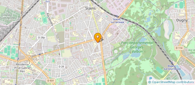 localisation de l'entreprise NET-PRO & SERVICES à STAINS
