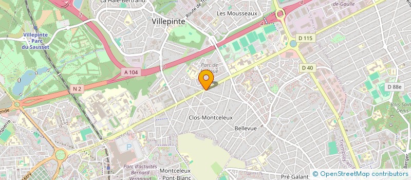 localisation de l'entreprise NET'R à VILLEPINTE