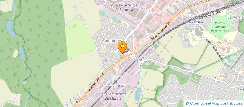 localisation de l'entreprise NET RAPID AUTO à COIGNIERES