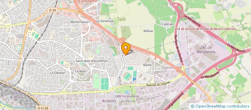 localisation de l'entreprise NET SATELLITE ET CLIMATISATION à BEZIERS