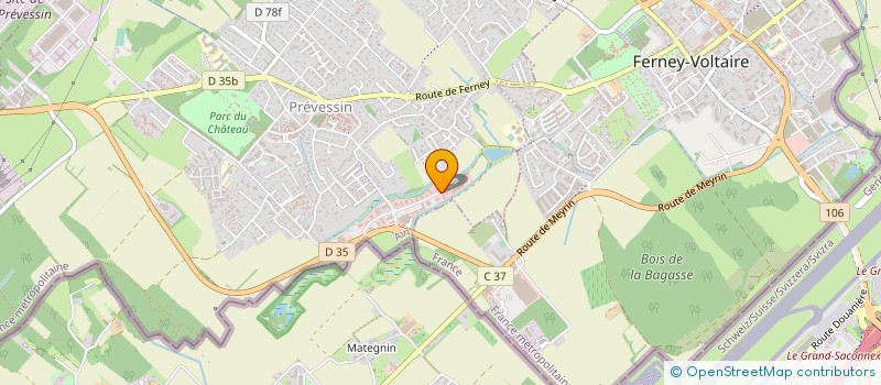 localisation de l'entreprise NET SERVICE à PREVESSIN-MOENS