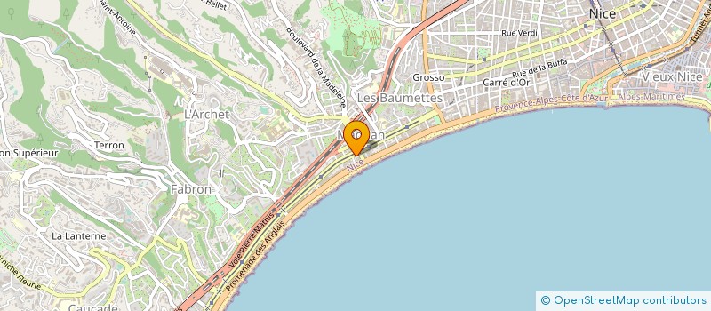 localisation de l'entreprise NET'SERVICE à NICE