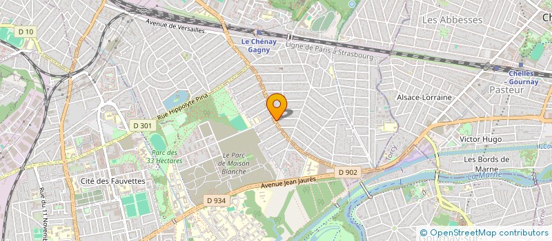 localisation de l'entreprise NET SERVICE A DOMICILE à GAGNY