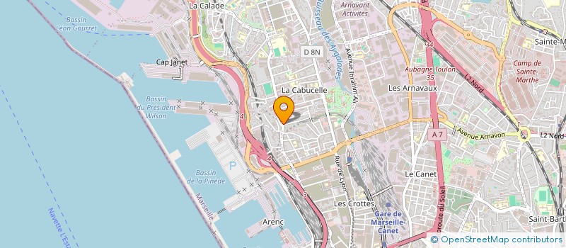 localisation de l'entreprise NET SERVICE ENTRETIEN à MARSEILLE