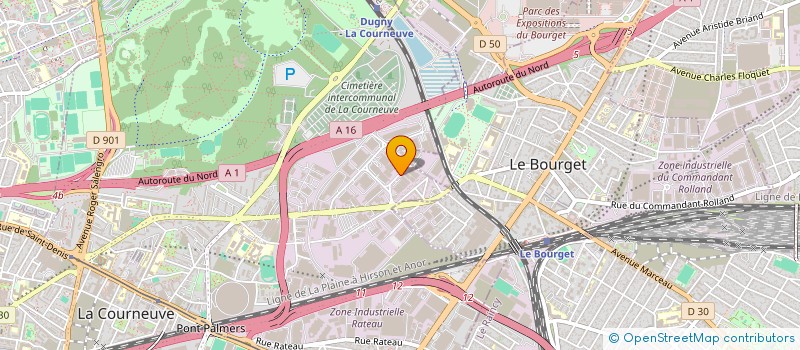 localisation de l'entreprise NET SERVICES à LA COURNEUVE