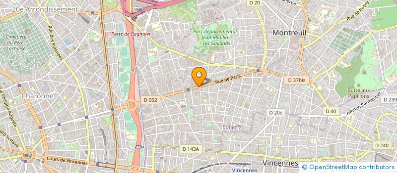 localisation de l'entreprise NET SOLUTION TECHNOLOGIE à MONTREUIL