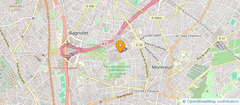 localisation de l'entreprise NET STAR à MONTREUIL