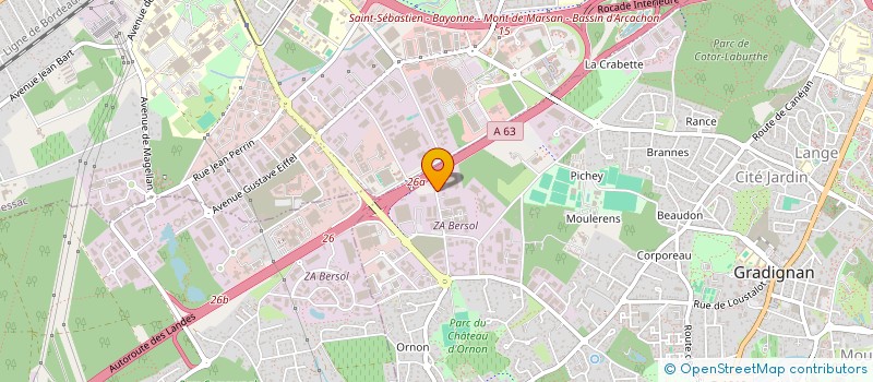 localisation de l'entreprise NET-TIME FRANCE SARL à GRADIGNAN