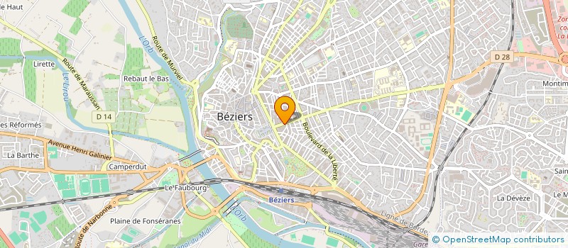 localisation de l'entreprise NET WORK à BEZIERS