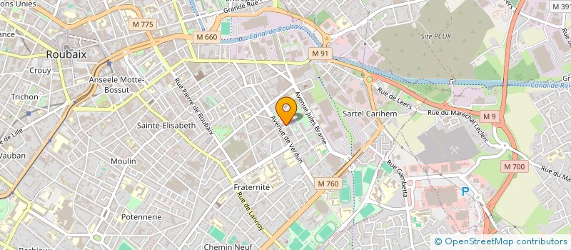 localisation de l'entreprise NET WORLD  ROUBAIX