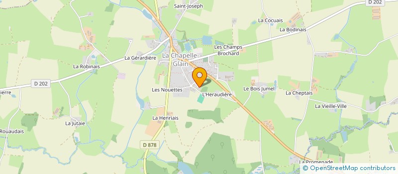 localisation de l'entreprise NET4BUSINESS à LA CHAPELLE-GLAIN