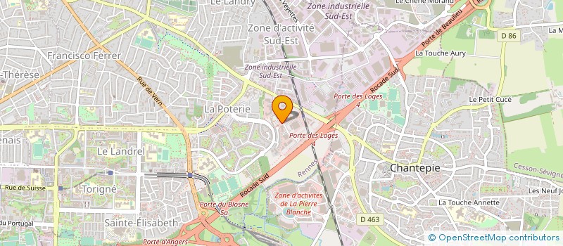 localisation de l'entreprise NET4UP à RENNES