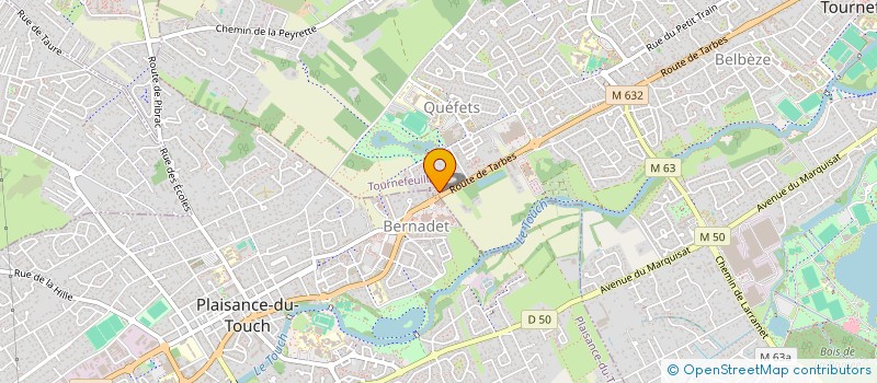 localisation de l'entreprise NETA  TOURNEFEUILLE