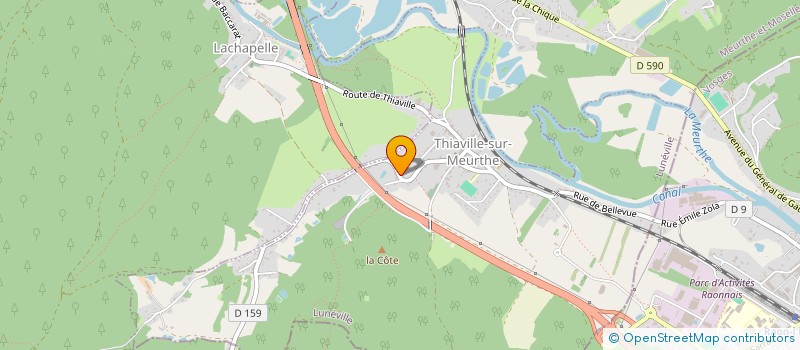 localisation de l'entreprise NETABE 2  THIAVILLE-SUR-MEURTHE